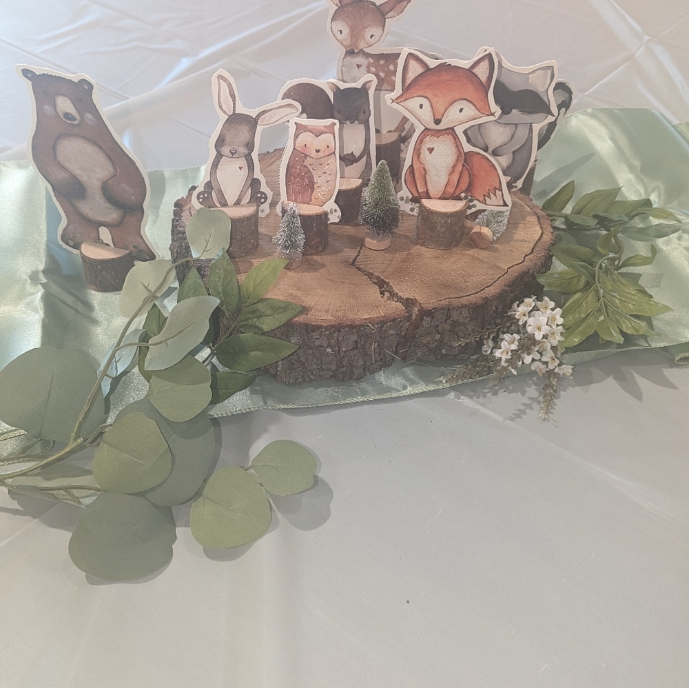 Woodland Animal Table Top Decor Bundle